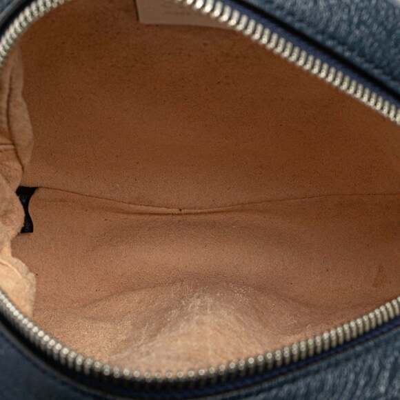 Gucci GG Marmont Chain Shoulder Bag 550154 Navy Leather Women's GUCCI - Picture 6 of 12